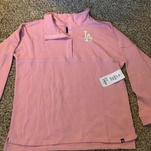 NWT 47 dodgers pink oversized sweater